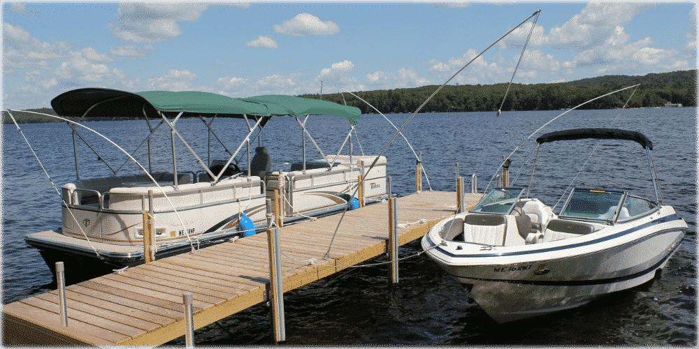 Boating is more enjoyable with a dock for loading and unloading.
